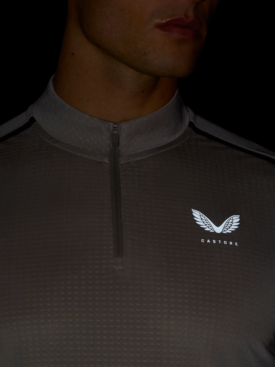 Apex Training 1/4 Zip Top - Rock Grey