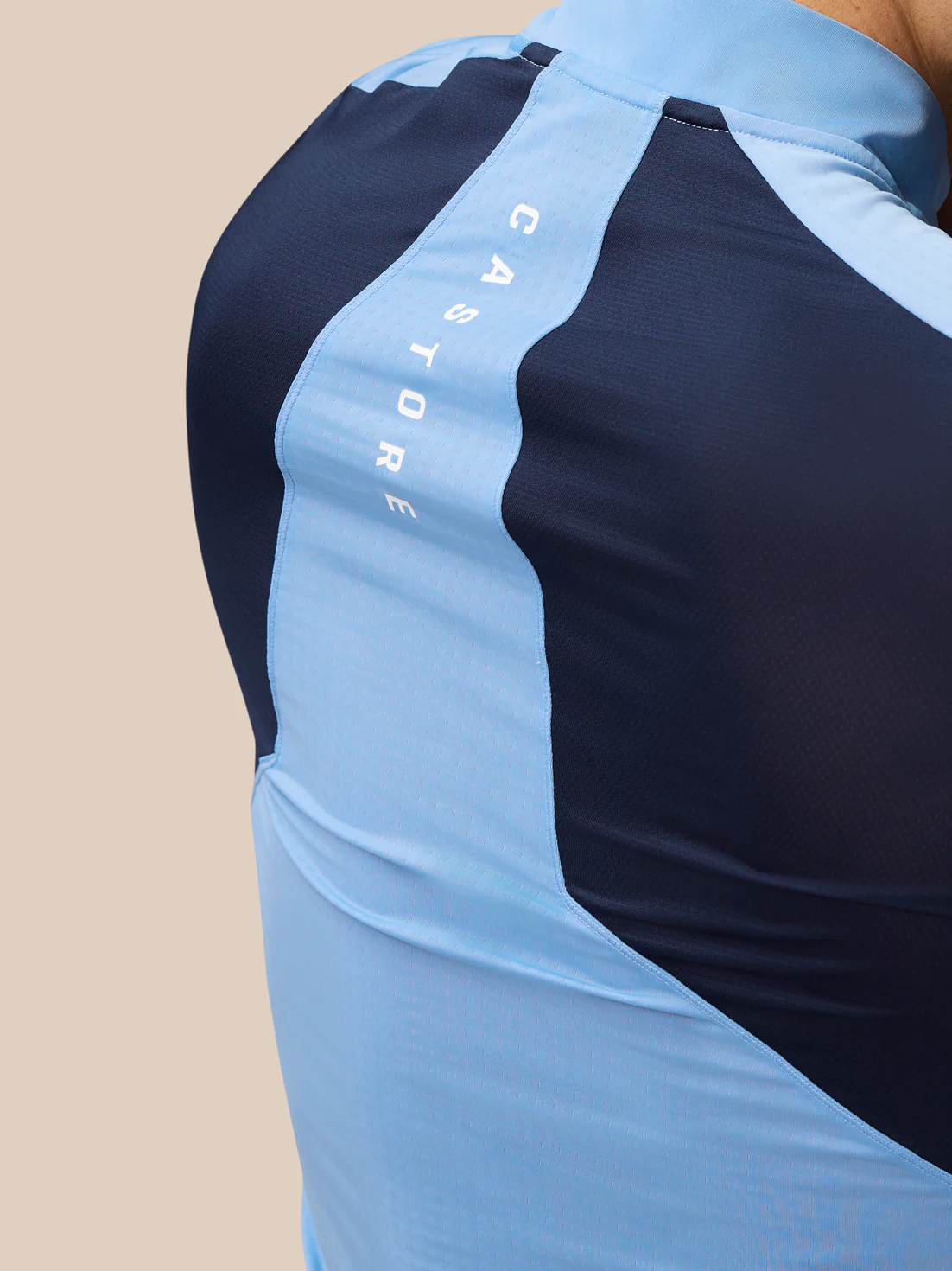 Apex Training 1/4 Zip Top - Sky Blue