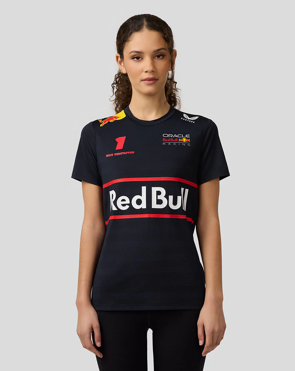 Oracle Red Bull Racing Womens Teamline Max Verstappen Set Up T-Shirt - Night Sky
