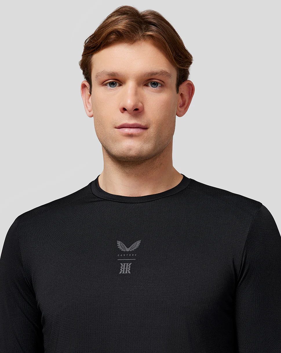 Men’s Reiss Long Sleeve Performance T-Shirt - Onyx