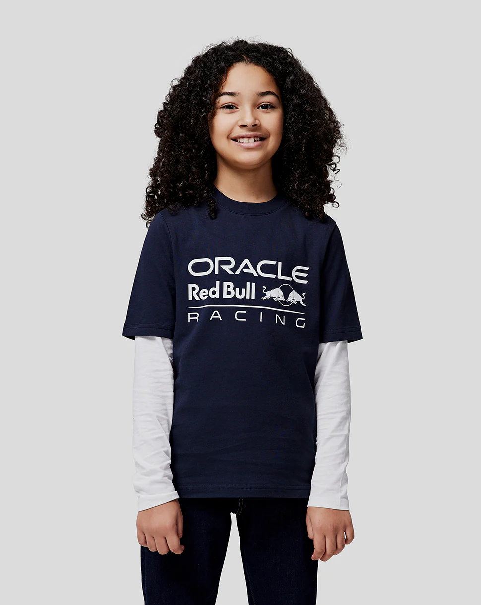 Oracle Red Bull Racing Junior Large Front Logo T-Shirt - Night Sky
