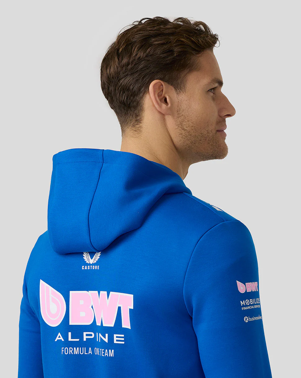 BWT Alpine Formula One Team’s Official Unisex Full Zip Hoodie - Lapis Blue
