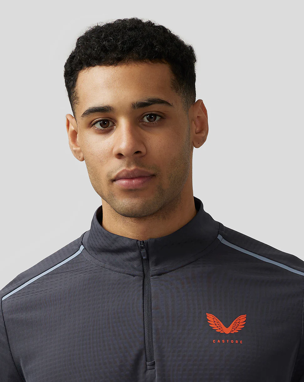 Men’s Apex Aeromesh Quarter Zip - Pewter Blue (Copy WMW)