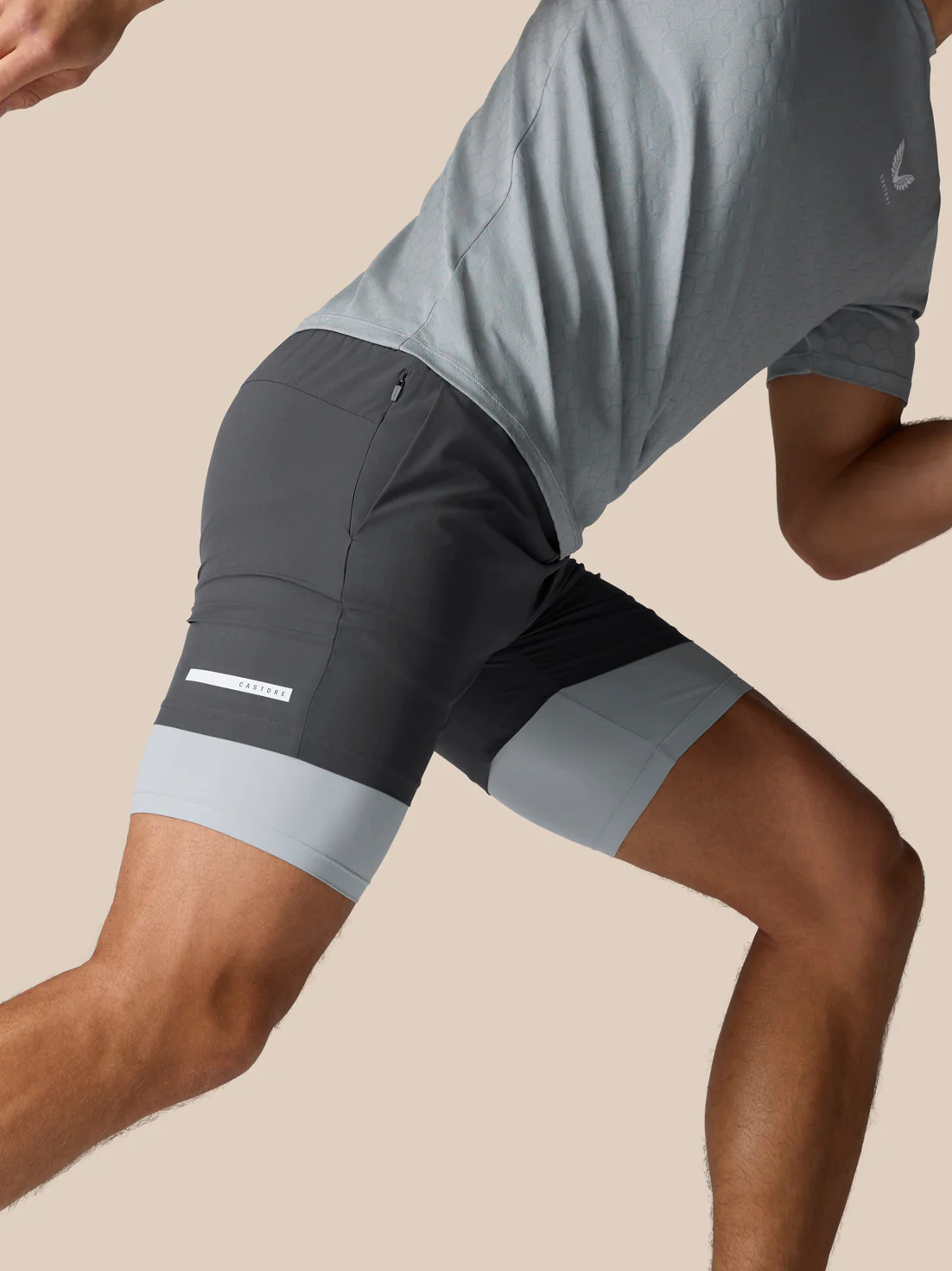 Flow Training 2-In-1 Short - Mid Grey