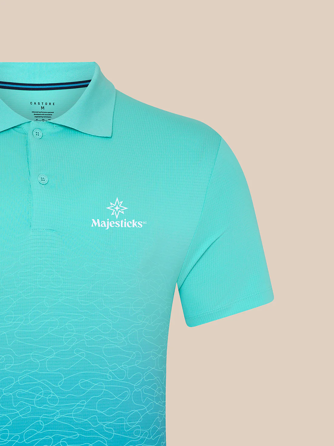 Majesticks GC Golf Polo – Light Aqua