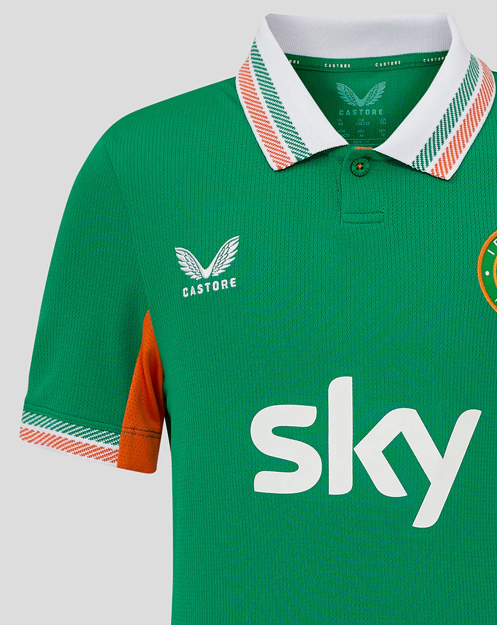 Ireland Junior Home Short Sleeve Shirt 25/26