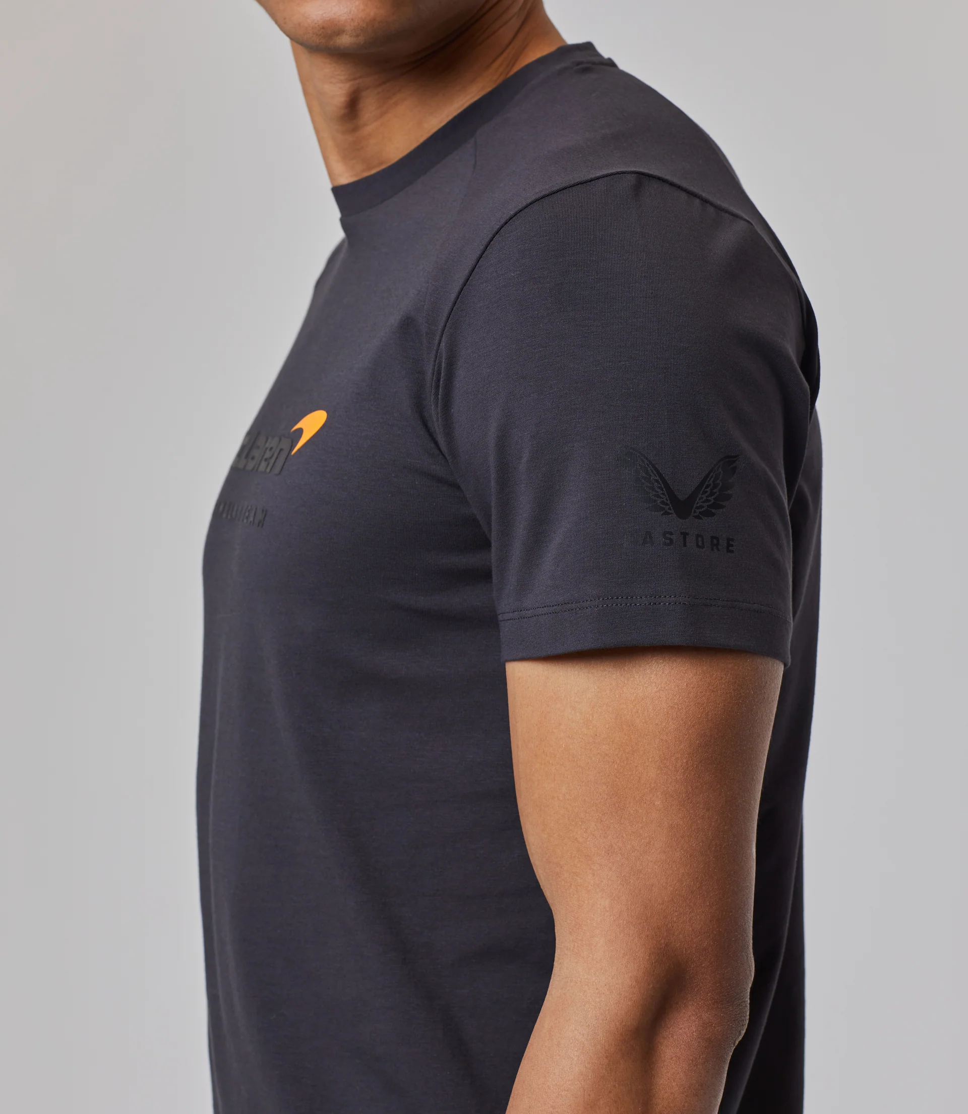 Dark Grey McLaren Active Dualbrand Fanwear T-Shirt