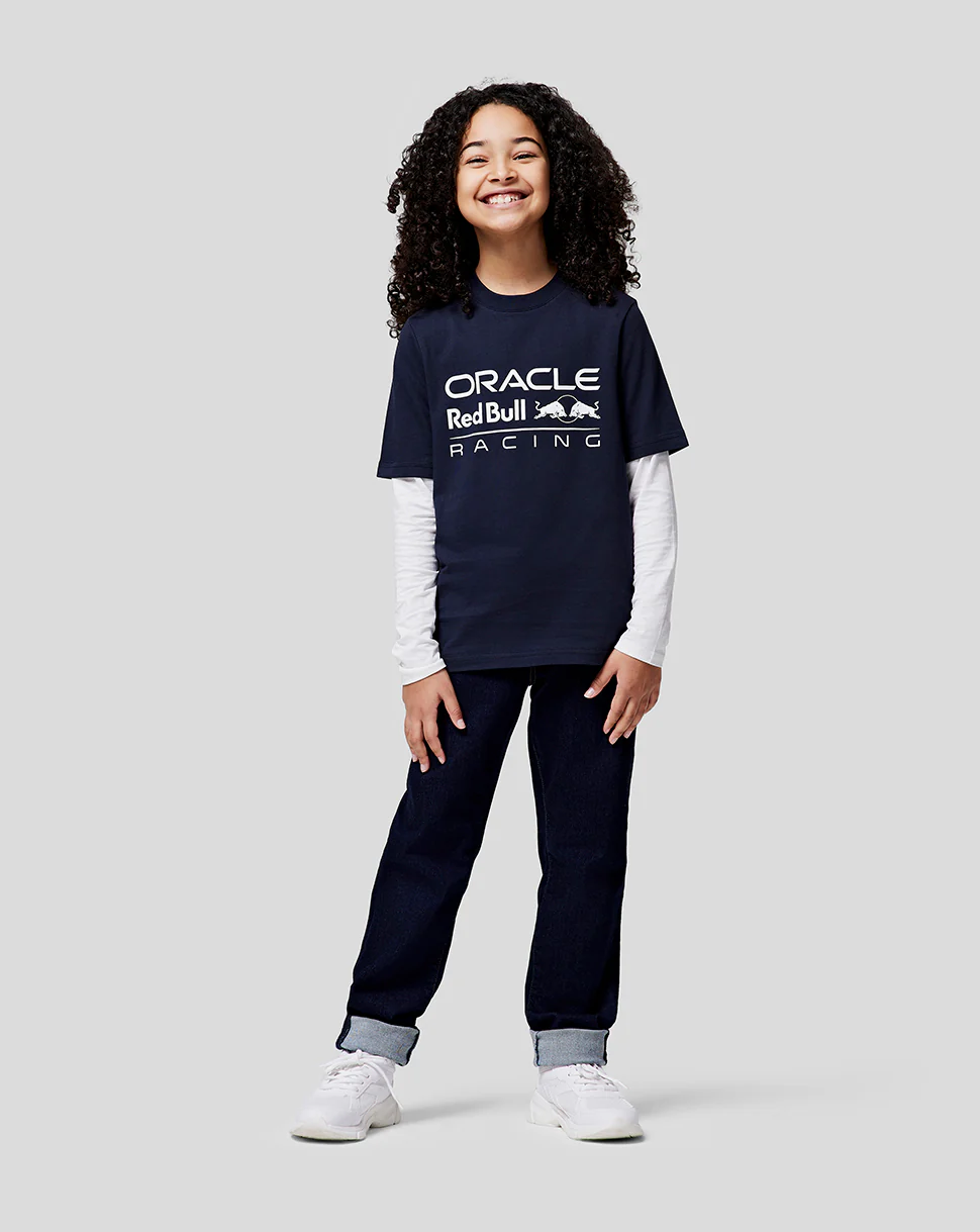 Oracle Red Bull Racing Junior Large Front Logo T-Shirt - Night Sky