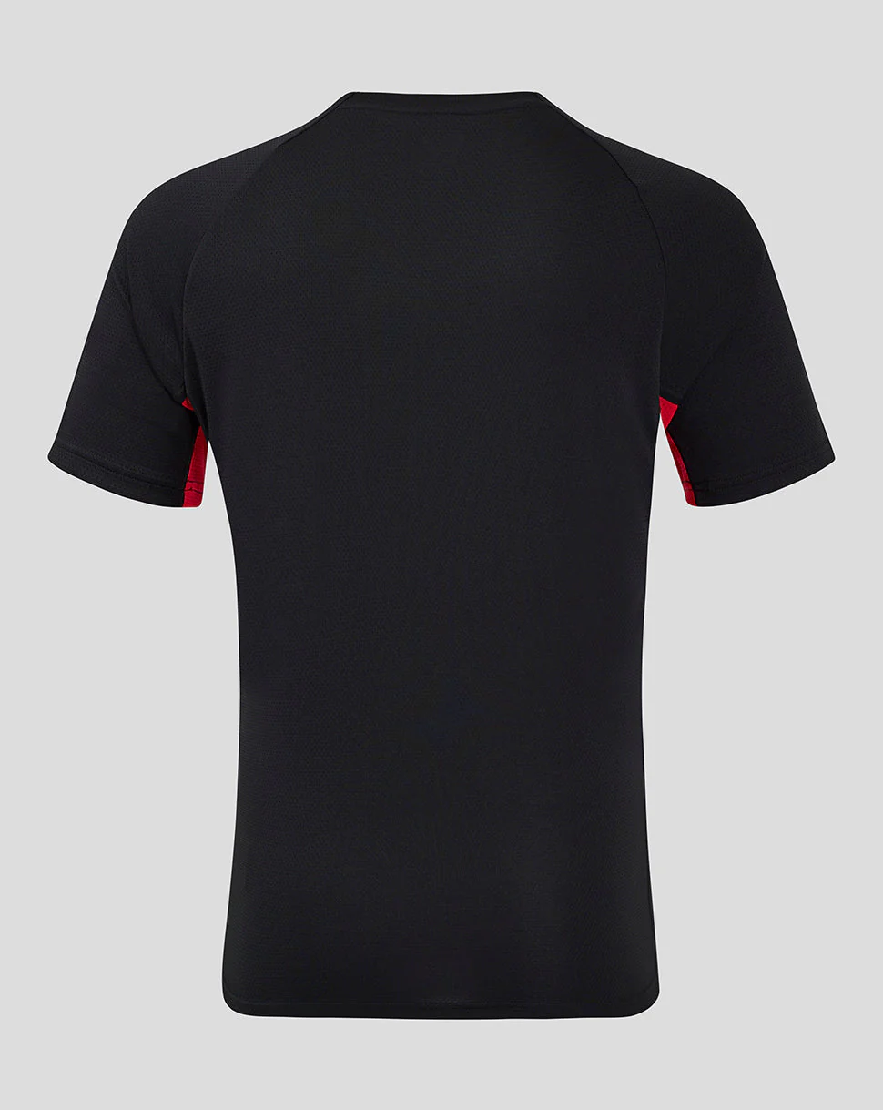 Saracens Men's 24/25 Matchday Short Sleeve Tee - Black/Red