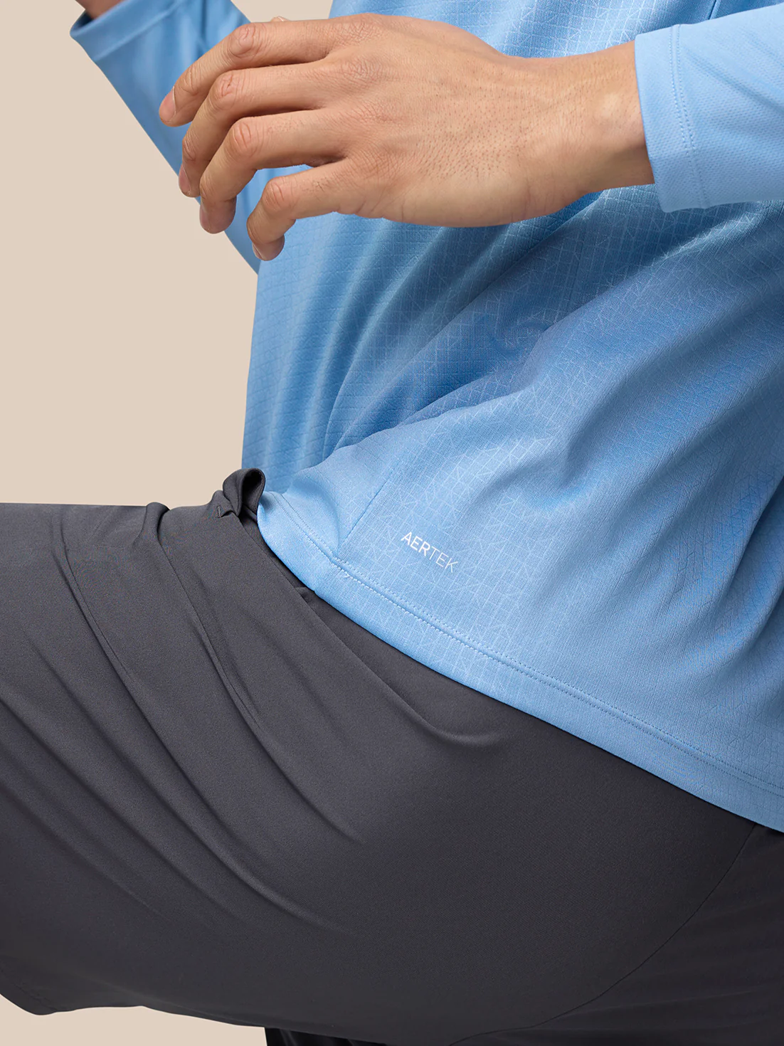 Adapt Training 1/4 Zip Top - Sky Blue