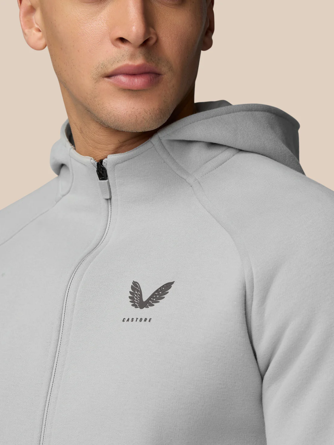 Adapt Fleece Zip-Through Hoodie - Grey