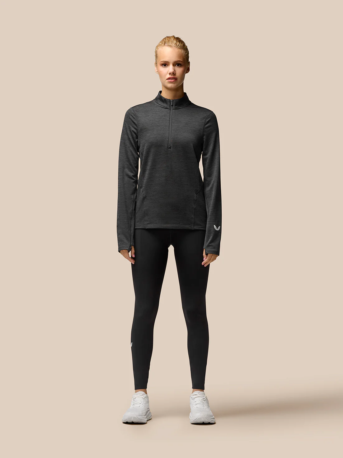 Flow Training 1/2 Zip Top - Black