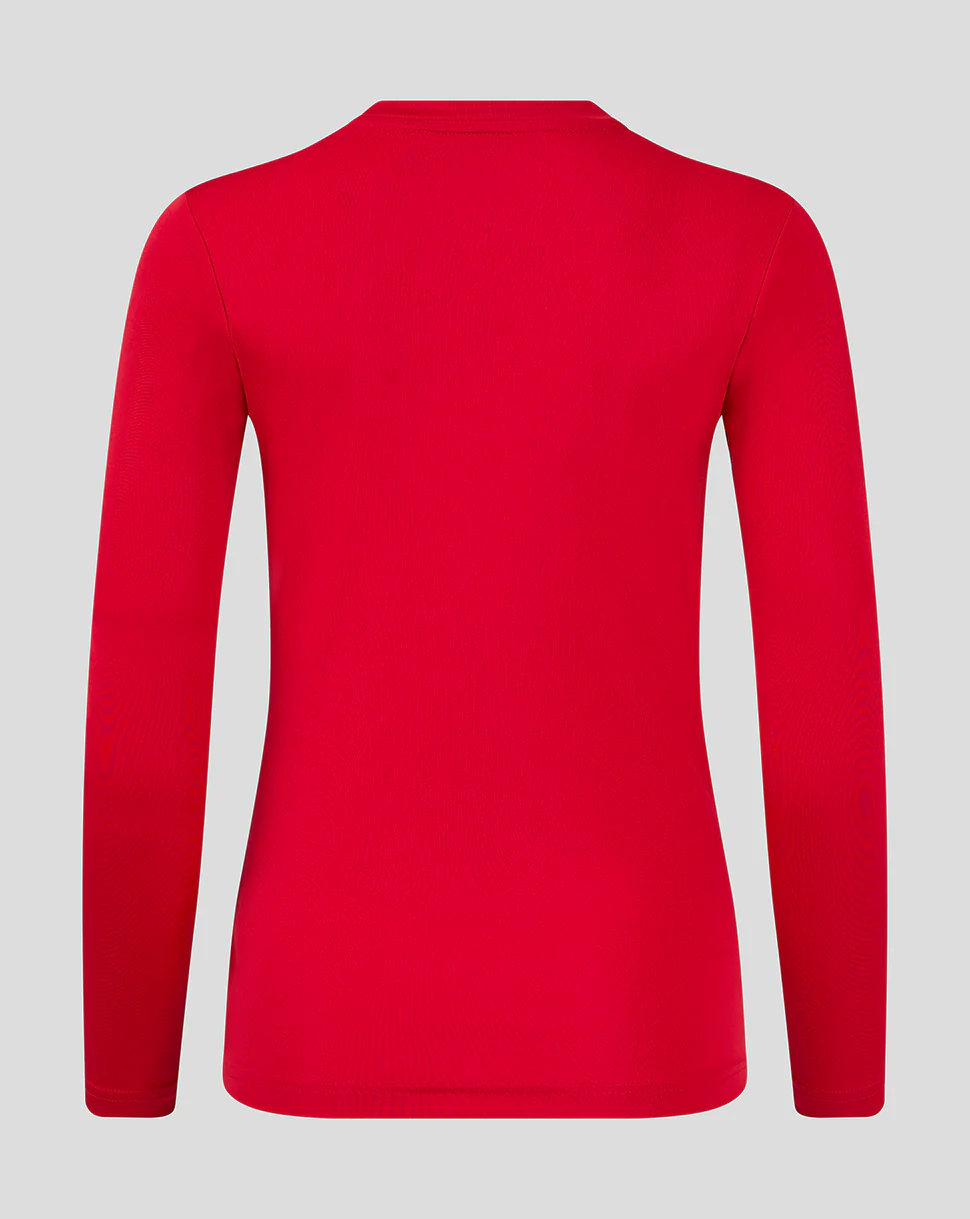 GRADIENT PRINTED LS TRAINING TEE - TRUE RED / BARBADOS CHERRY