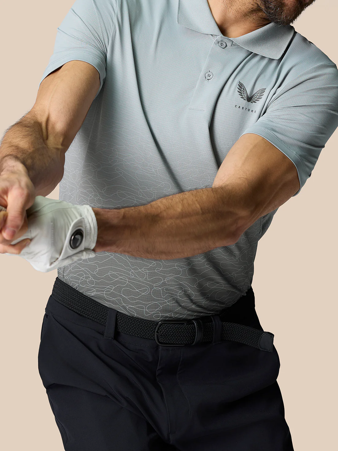 Club Graphic Polo - Mid Grey