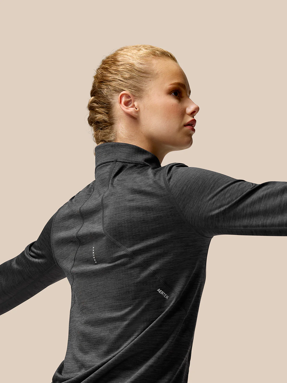 Flow Training 1/2 Zip Top - Black