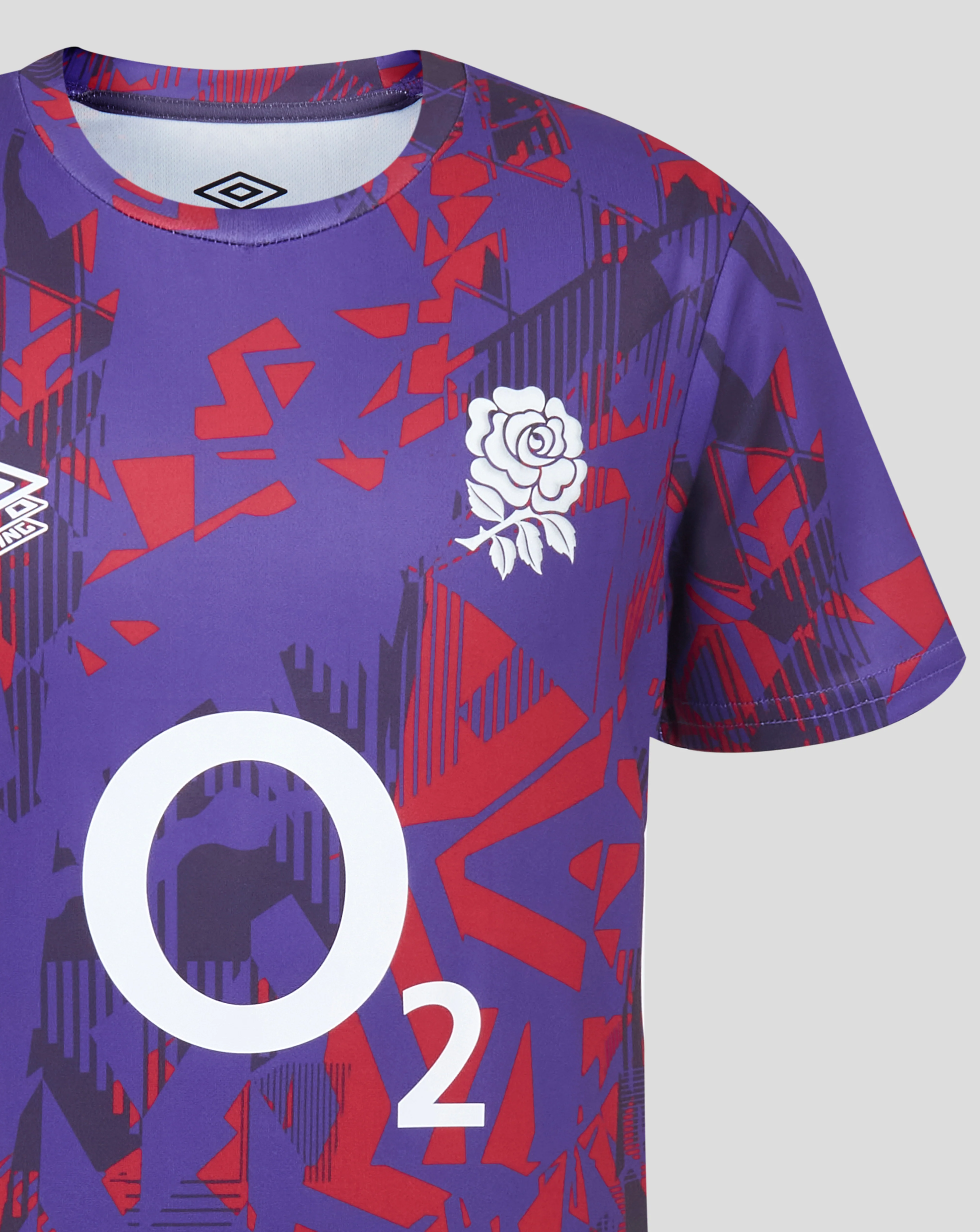 England Rugby Warm Up Jersey (O2) Jnr - Prism Violet