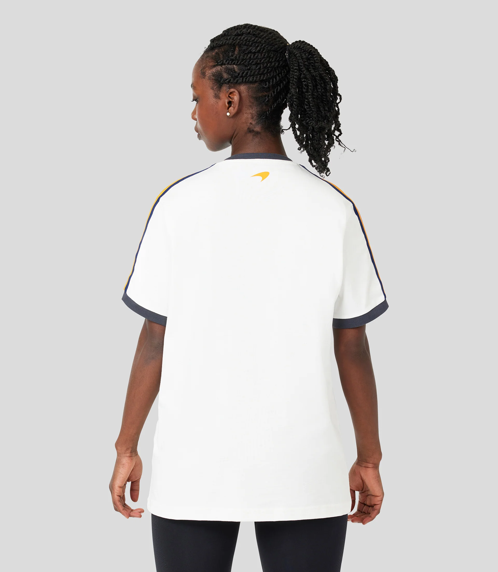 White McLaren Gulf Ringer Taper T-Shirt
