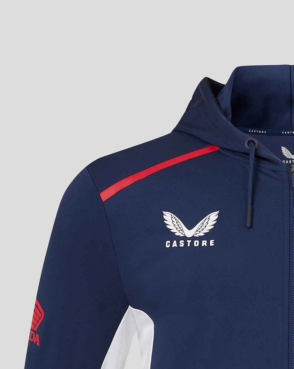 Unisex Honda HRC Zip Up Hoodie - Black Iris