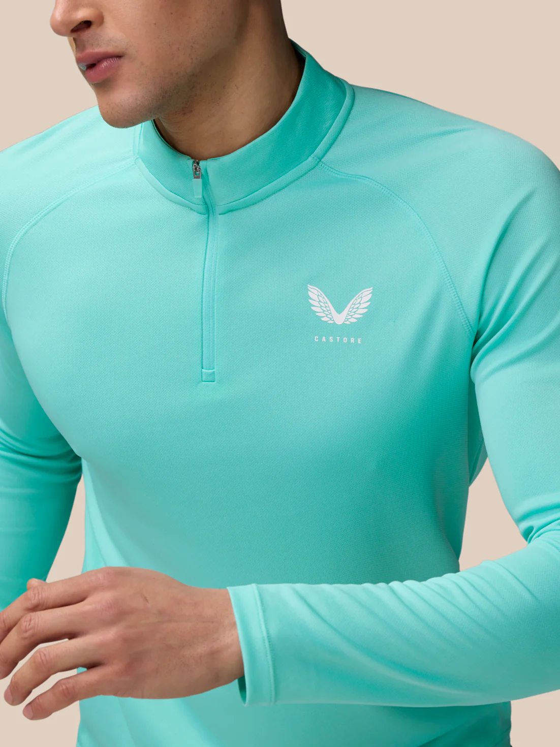 Adapt Training 1/4 Zip Top - Light Aqua