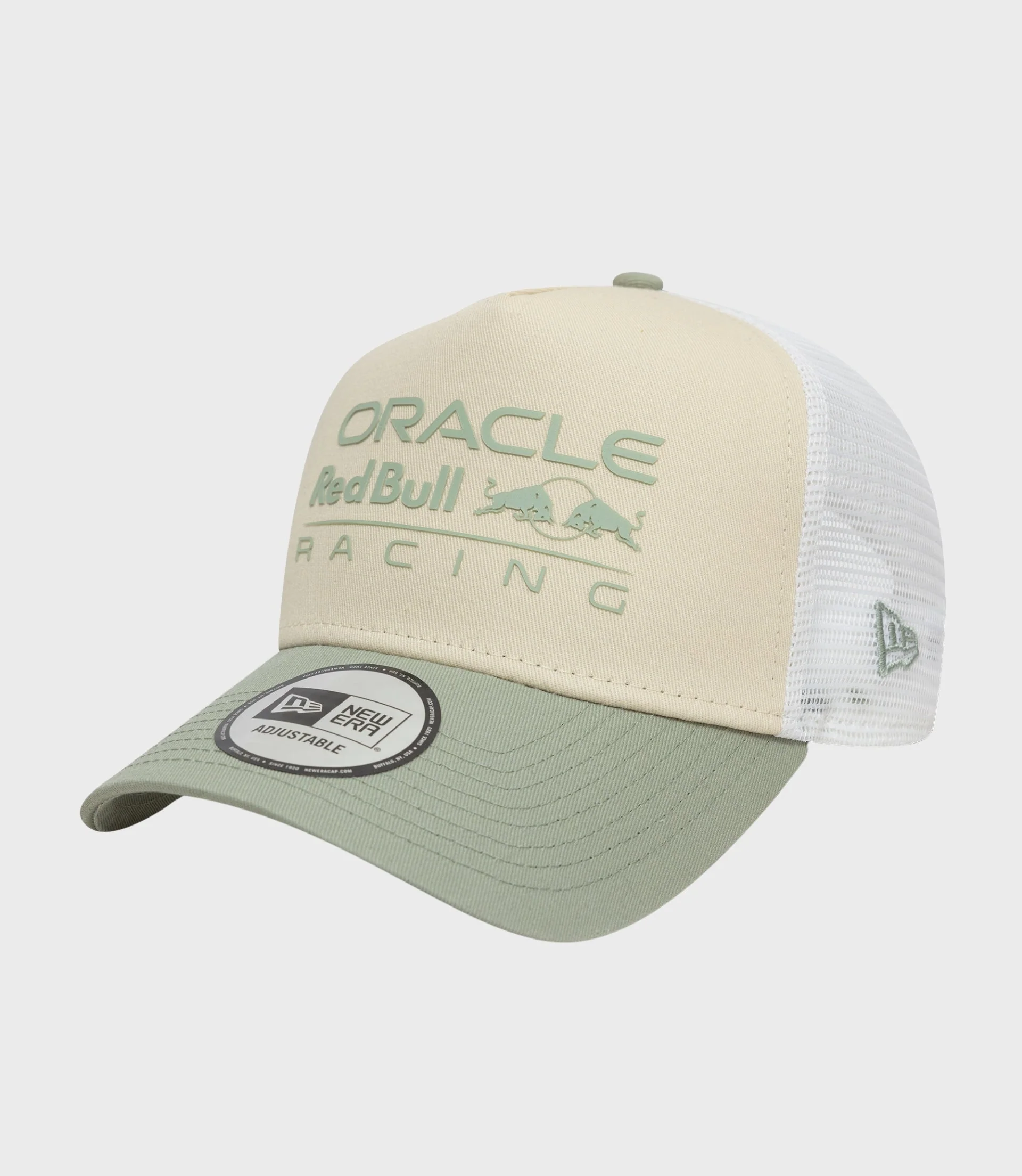 New Era x Oracle Red Bull Racing Seasonal 9Forty Cap® E-Frame Trucker Cap - Light Beige