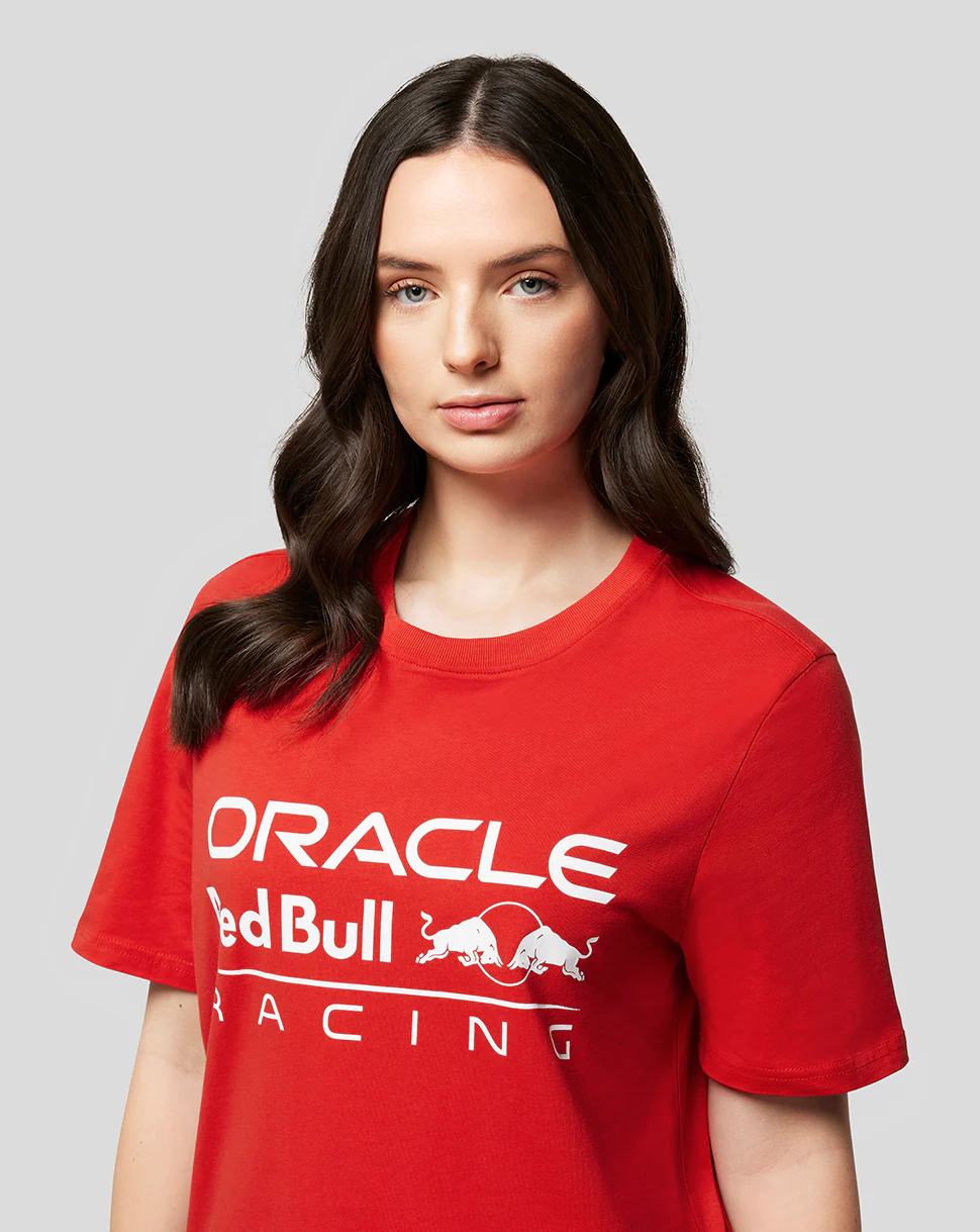 Oracle Red Bull Racing Unisex Large Front Logo T-Shirt - Flame Scarlet