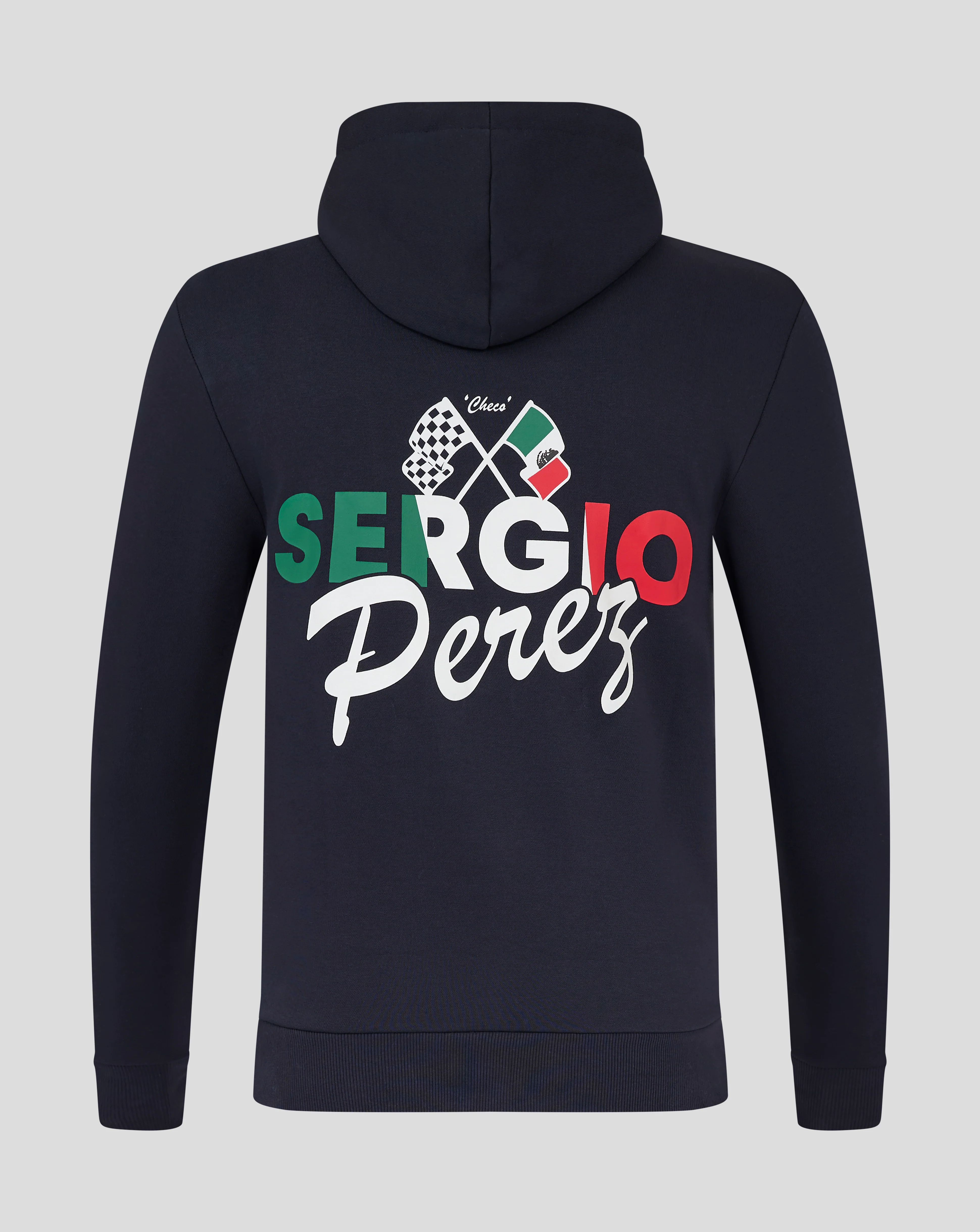 Oracle Red Bull Racing Sergio Perez Flag Overhead Hoodie - Night Sky