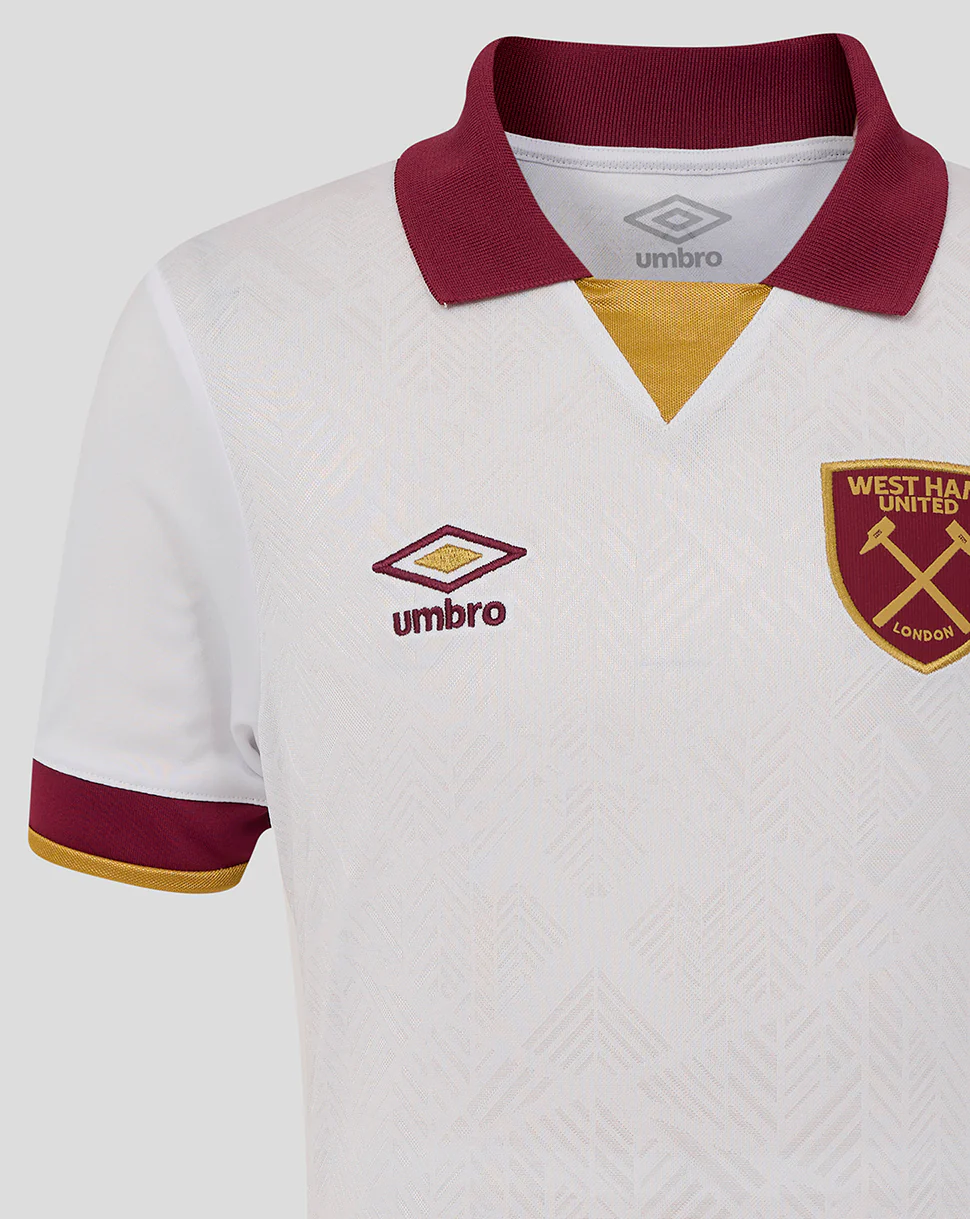 West Ham 24/25 Junior Third Jersey SS - White