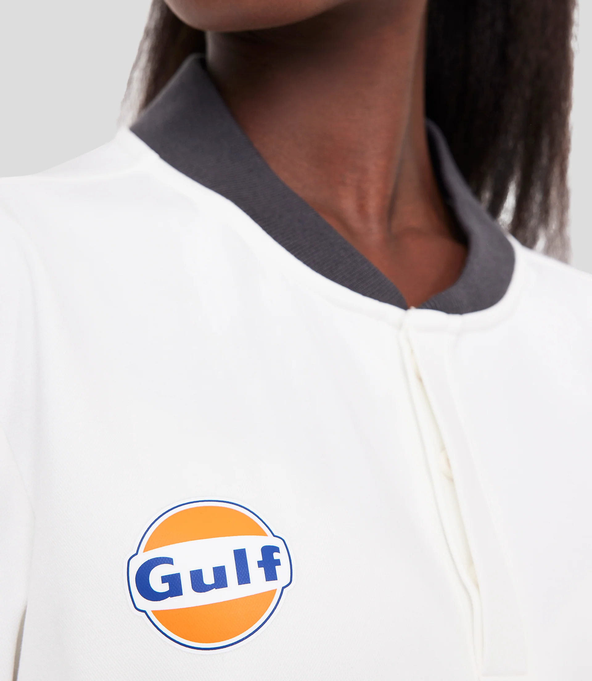 White McLaren Gulf Classic Stripe Polo