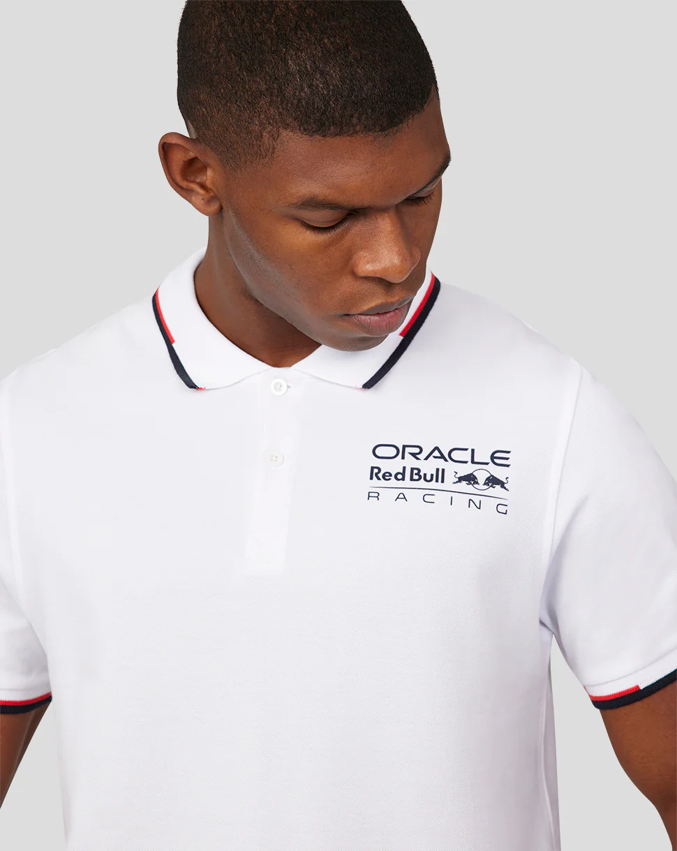 Oracle Red Bull Racing Unisex Core Polo - White