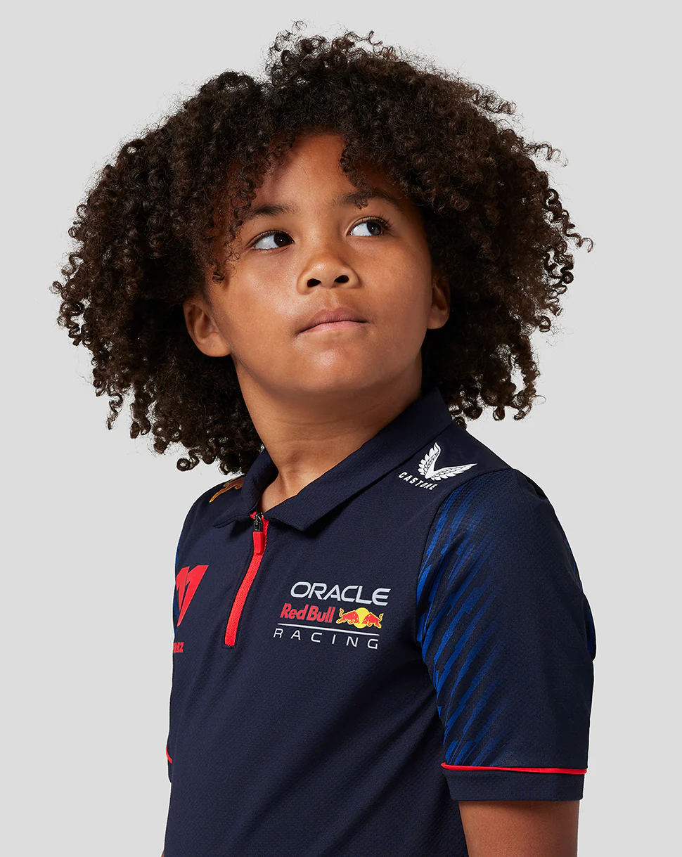 ORACLE RED BULL RACING JUNIOR SS POLO SHIRT DRIVER SERGIO CHECO PEREZ - NIGHT SKY