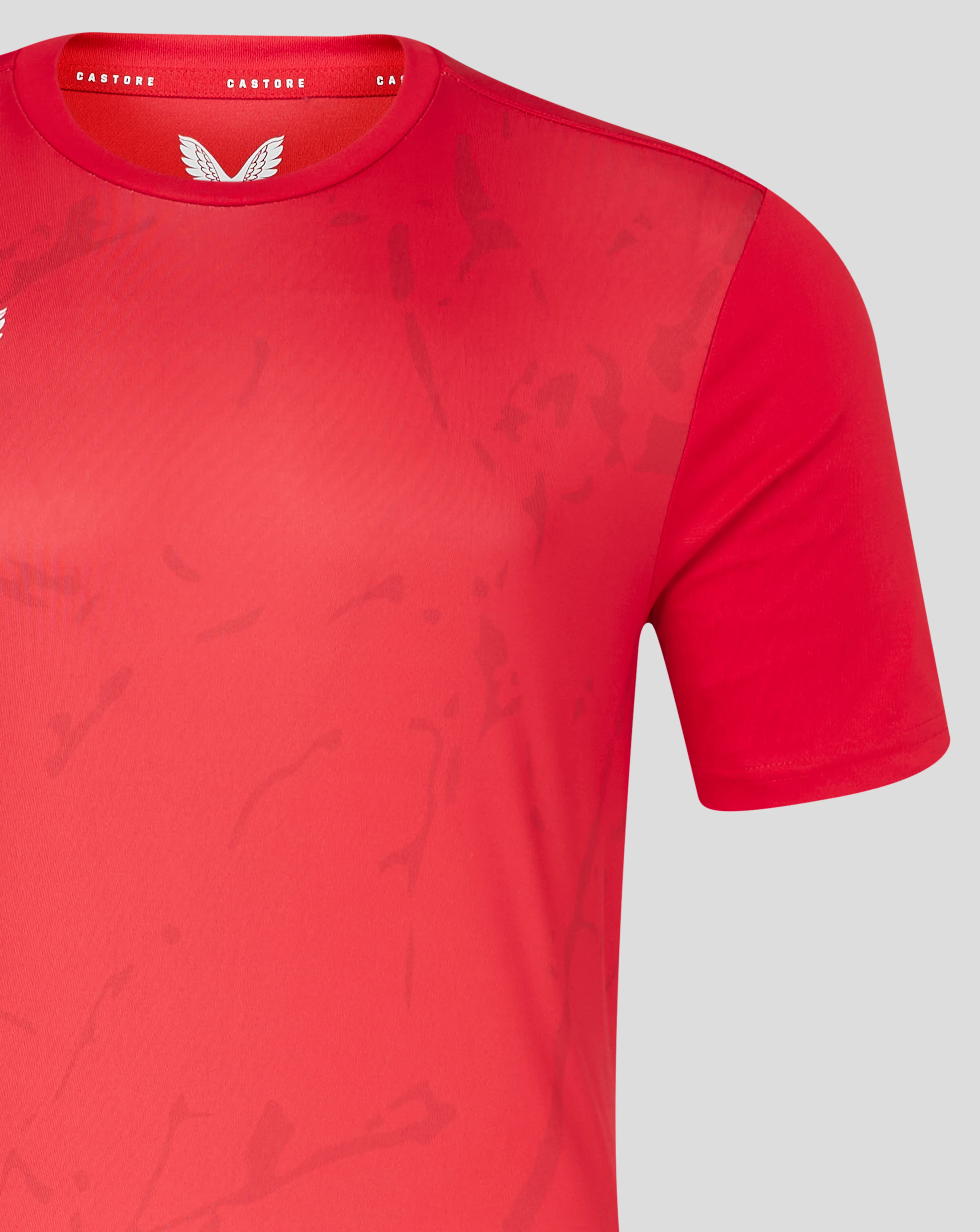 Mens Marble Performance Tee - True Red