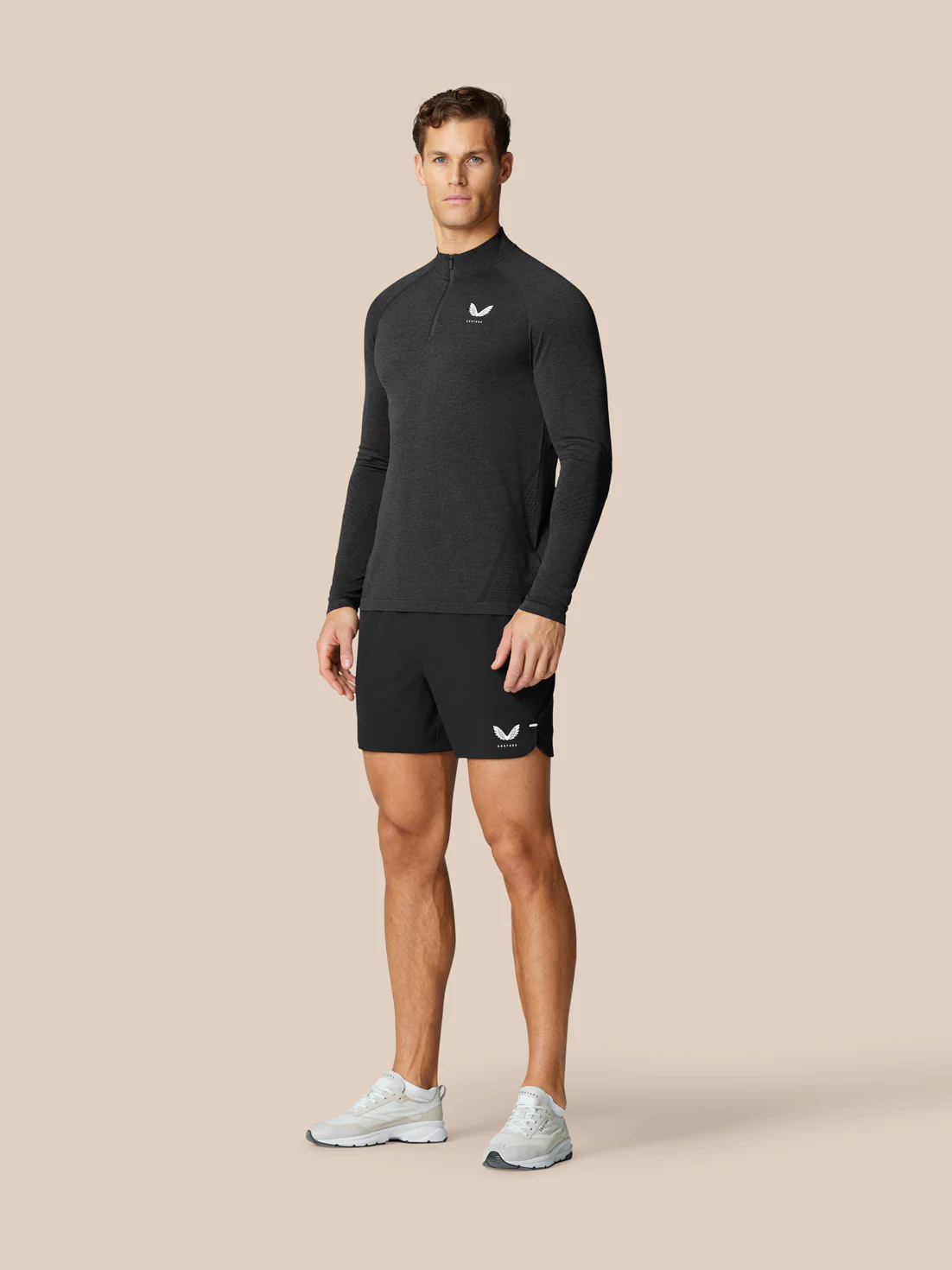 Flow Training 1/4 Zip Top - Black