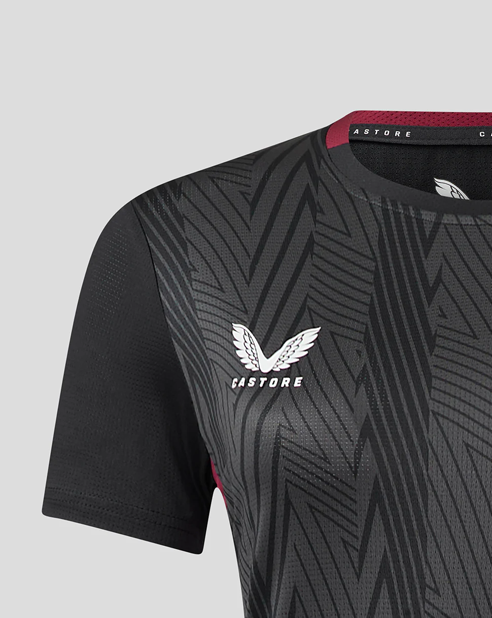 Womens ASTON VILLA FC STAFF TRAINING GENERAL SHORT - CAVIAR / RHODODENDRON