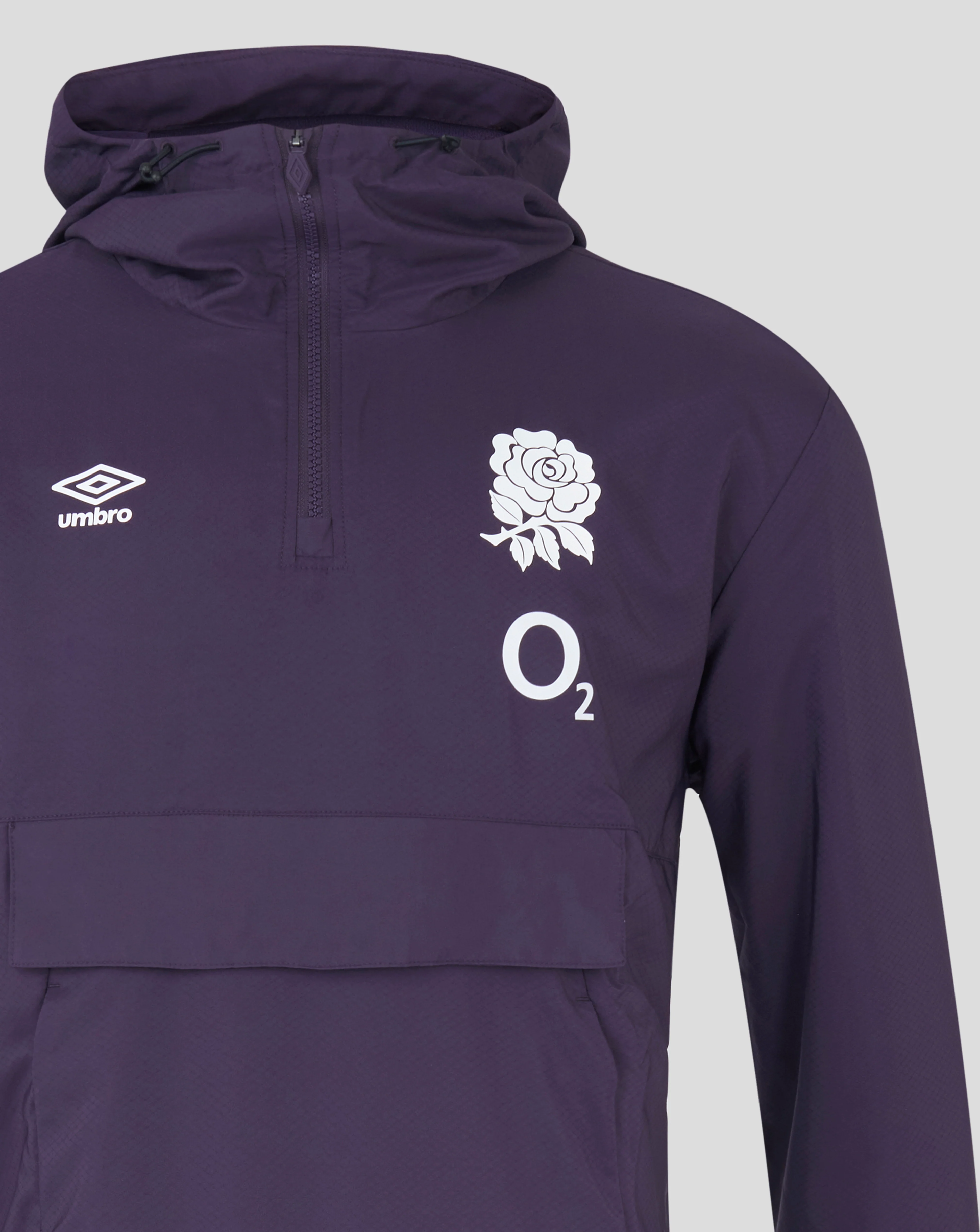England Rugby Men's Overhead Cagoule (O2) - Purple