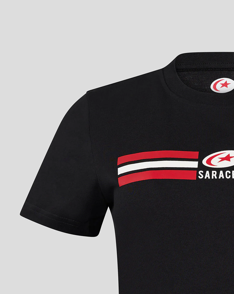 Saracens Women's Classic Cotton Tee - Black