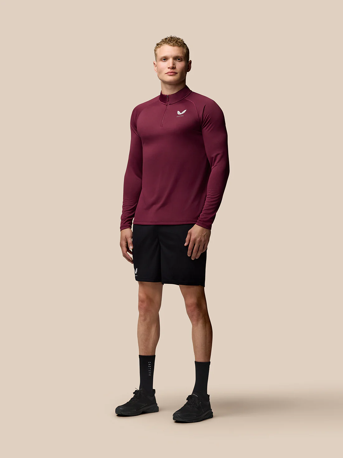 Adapt Training 1/4 Zip Top - Burgundy
