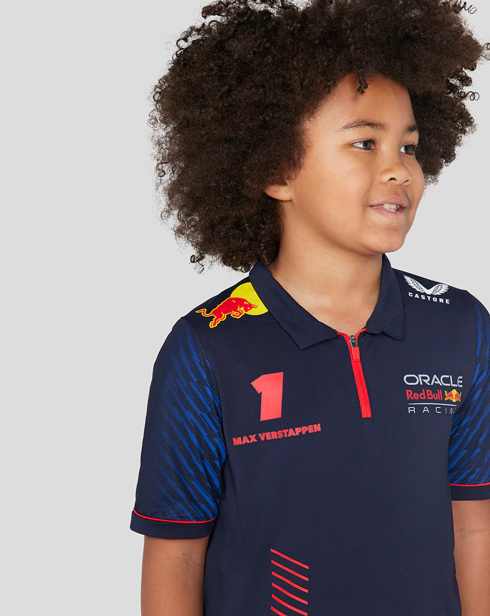 ORACLE RED BULL RACING JUNIOR SS POLO SHIRT DRIVER MAX VERSTAPPEN - NIGHT SKY