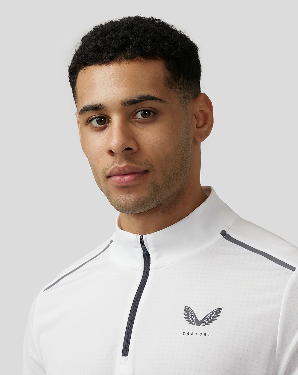 Apex Training 1/4 Zip Top - White