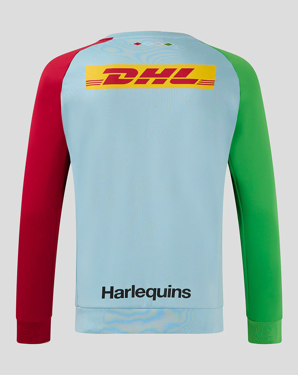 Harlequins Men's 24/25 Training Sweatshirt - Light Blue