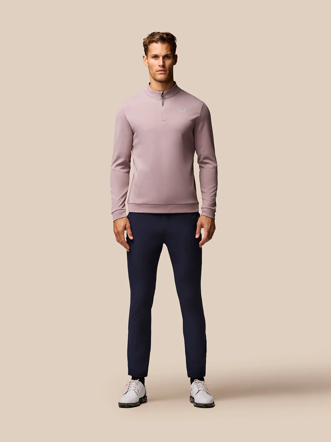 Club Golf 1/4 Zip Top - Pink