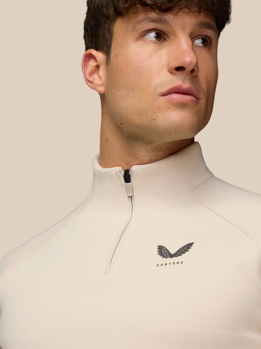 Adapt Fleece Quarter Zip - Stone/Gunmetal