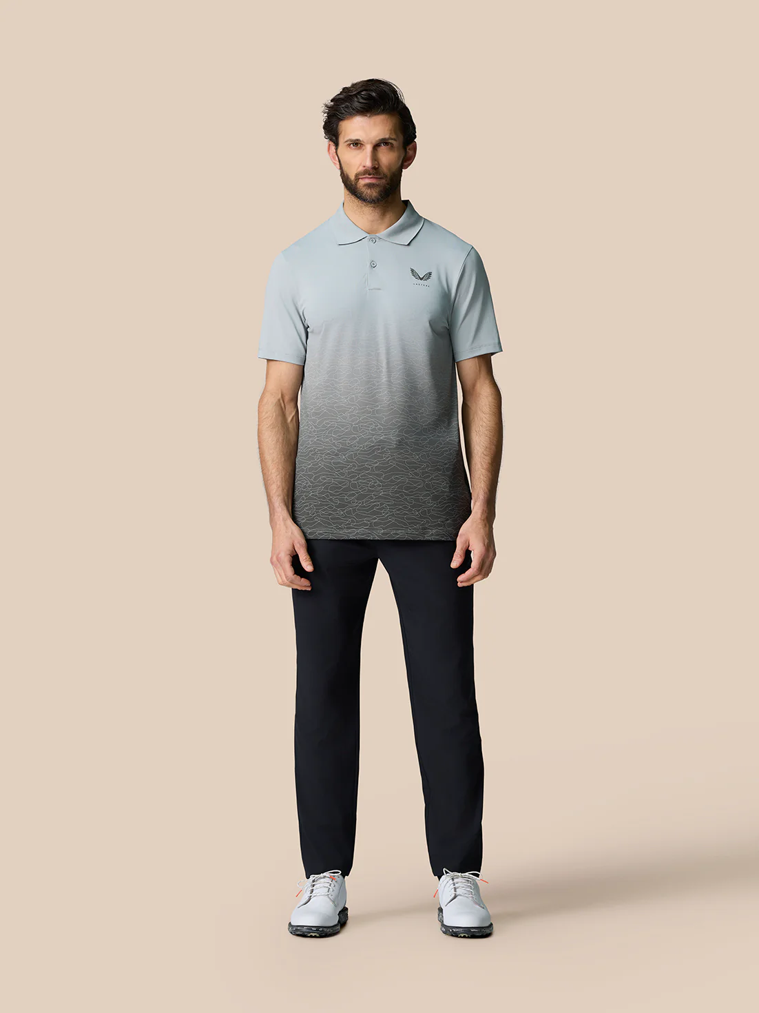 Club Graphic Polo - Mid Grey