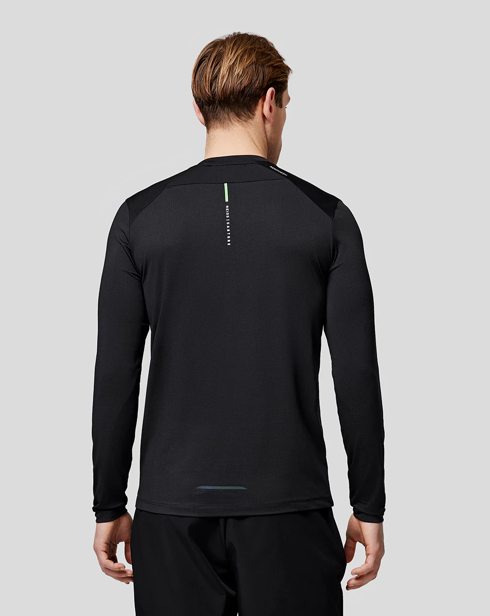 Men’s Reiss Long Sleeve Performance T-Shirt - Onyx