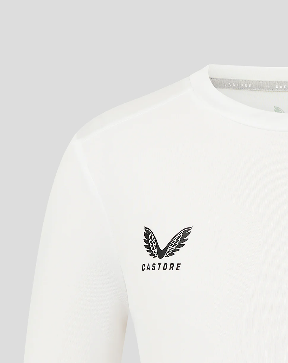 Junior Long Sleeve Performance Tee - White