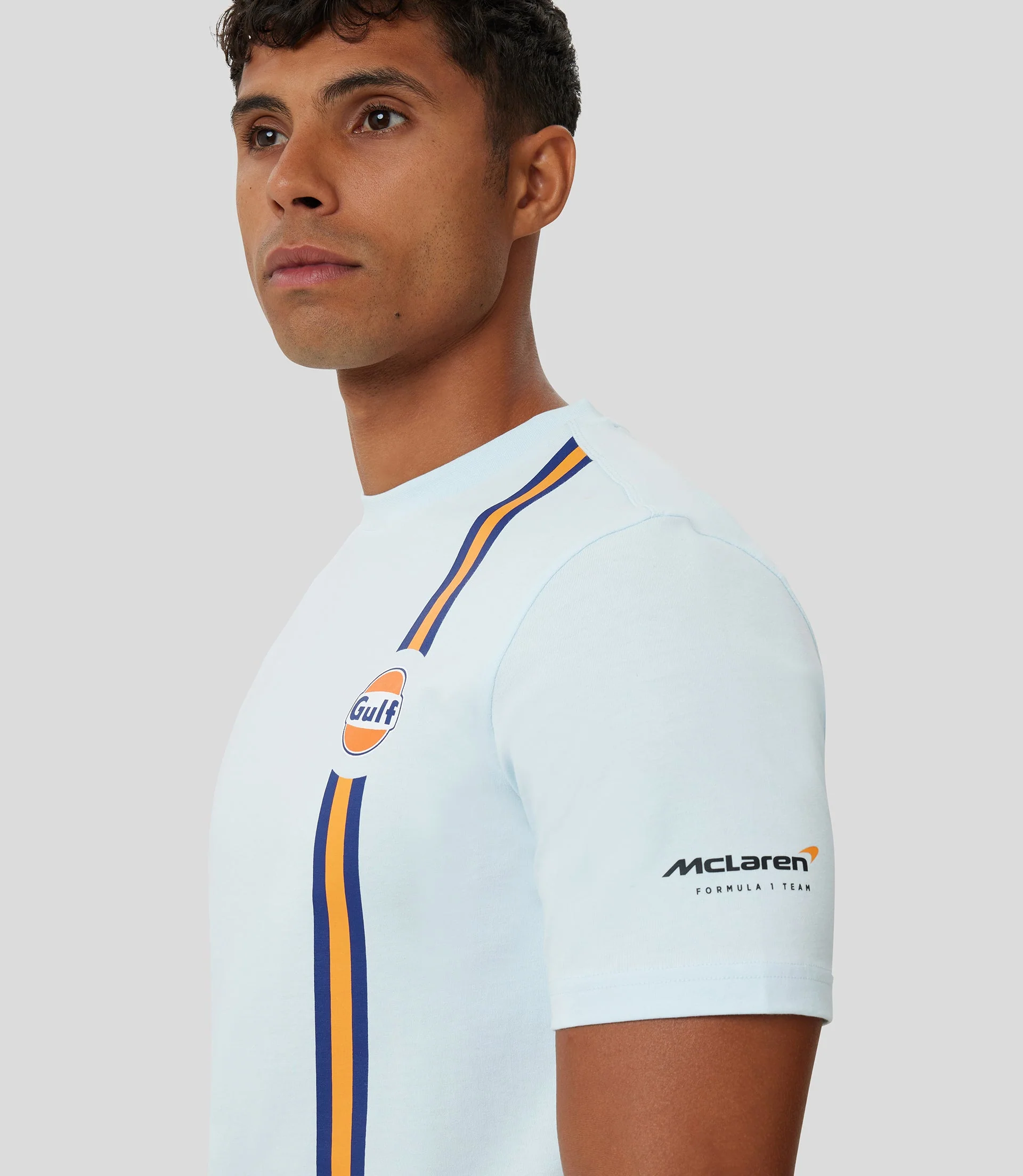 Blue McLaren Gulf Core Logo T-Shirt