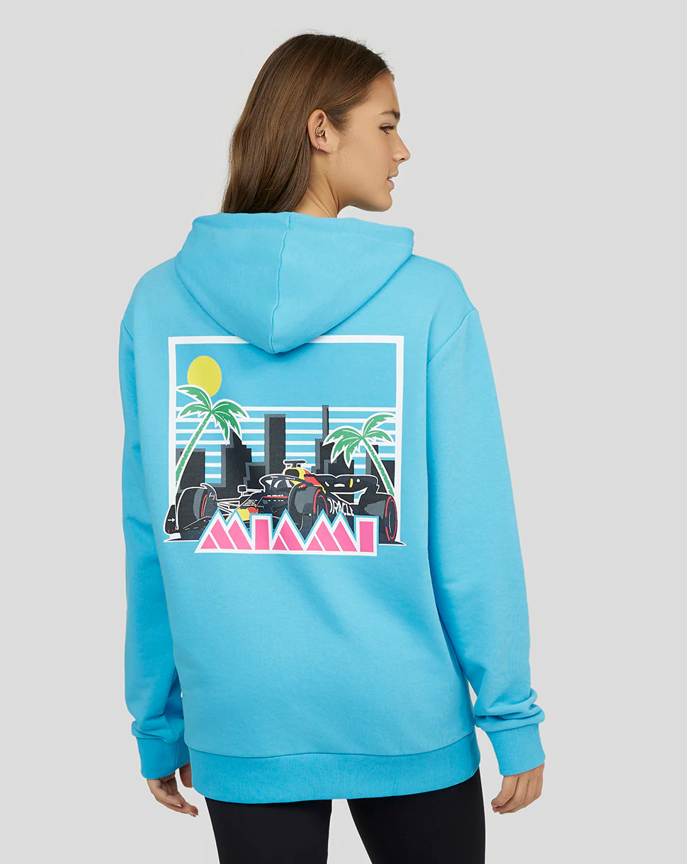ORACLE RED BULL RACING UNISEX MIAMI OVERHEAD HOODIE - BLUE