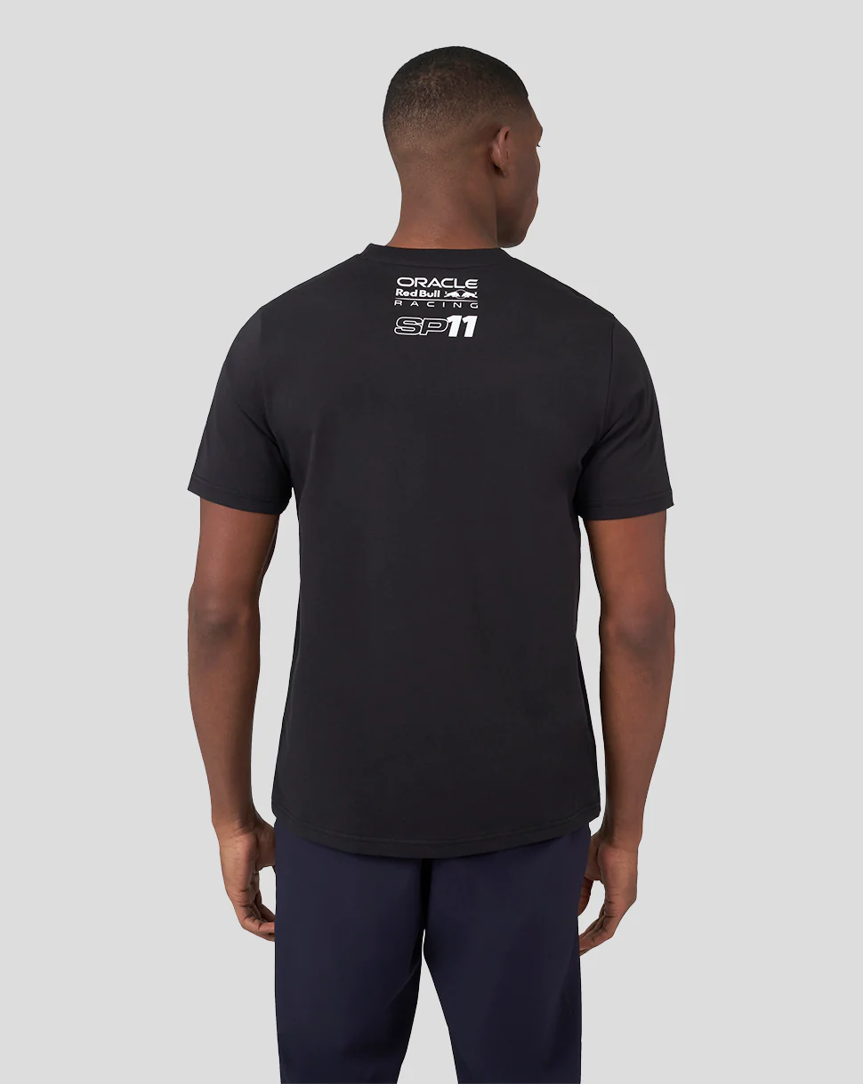ORACLE RED BULL RACING UNISEX DRIVER SERGIO CHECO PEREZ T-SHIRT - BLACK