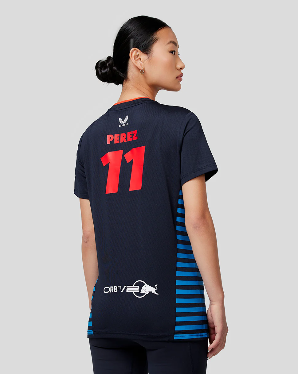 Oracle Red Bull Racing Women's Official Teamline Sergio Checo Perez T-Shirt - Night Sky