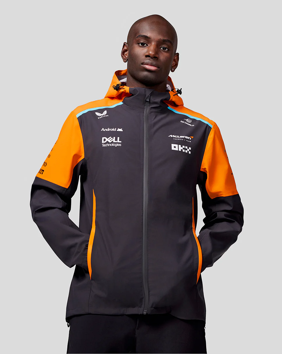 McLaren Unisex Official Teamwear Lightweight Rain Jacket Formula 1