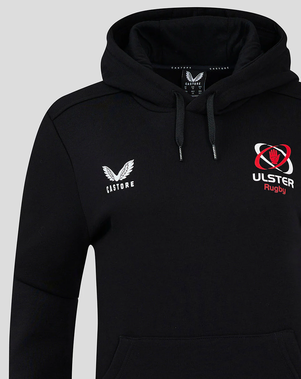 Ulster Womens 24/25 Cotton Rich Brushed Back Hoody - Caviar